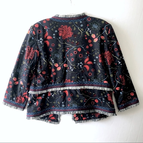 Loft Primavera fringe embroidered open jacket - Picture 5 of 6